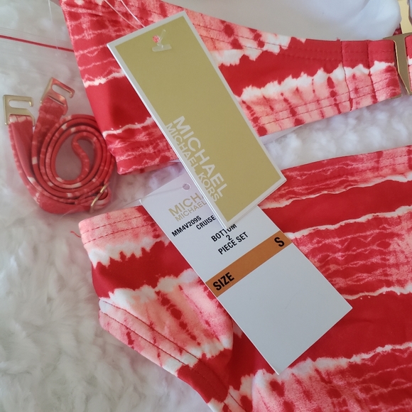 Michael Kors Coral Reef 2 Piece Bikini Bathing Suit Set. - Picture 12 of 13